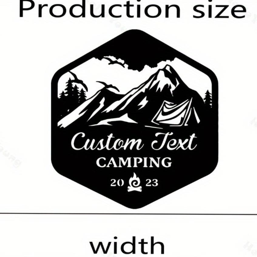 Customizable Mountain Surname Sign, Metal Wall Art for Home Garden Hot Sale