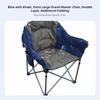 Portable Armchair With Beverage Holder Foldable Design Camp Seat Sturdy Frame Includes Carrying Bag For Beachon The Moveers