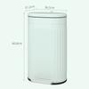 Μεταλλικός Κάδος Κουζίνας 30L, με Καπάκι Soft-Close - Απαλό Πράσινο