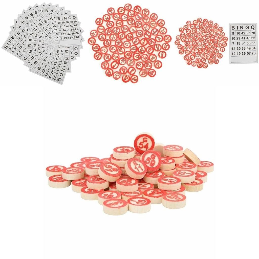 40+75 Bingo Unterhaltungsset für Kinder mit 40 Bingokarten und 75 Markern