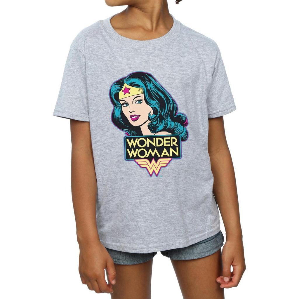 Wonder Woman Girls Head T-Shirt