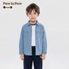 PawinPaw Boy's Cartoon Bear Denim Long-Sleeve Shirt