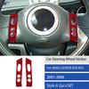 Carbon Fiber Steering Wheel Button Sticker For Mini Cooper For R50 R53 2002-2004 Car Interior Panel Cover Decal Accessorie