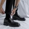 Business Leather Dress Shoe Men Cone Toe Niche Design Fashion Casual Increase Leather Shoes Male Japan Korean Streetwear Commute