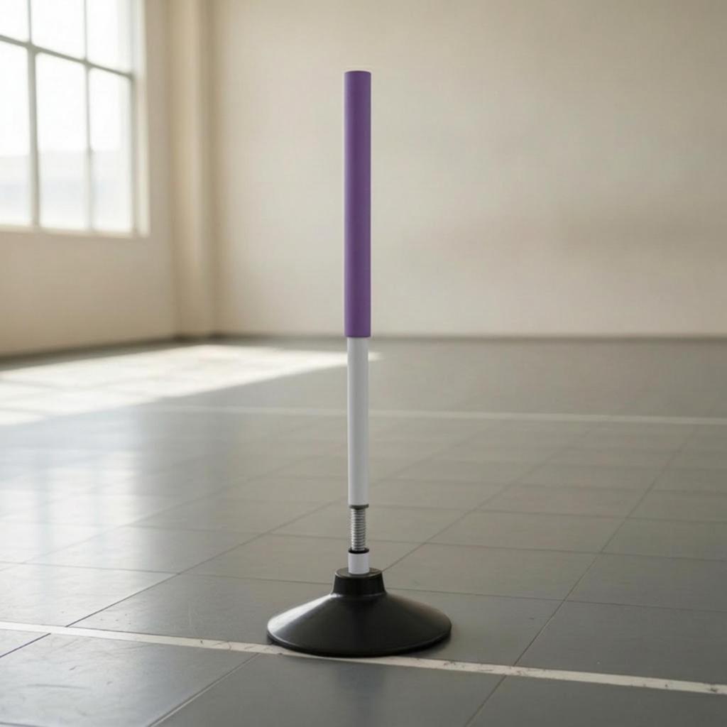 Agility Poles with Rubber Base Portable Equipment Stable for Athletes