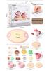 Wooden Tea Set Playhouse: Afternoon Tea Kitchen Toys for Kids Birthday Gift