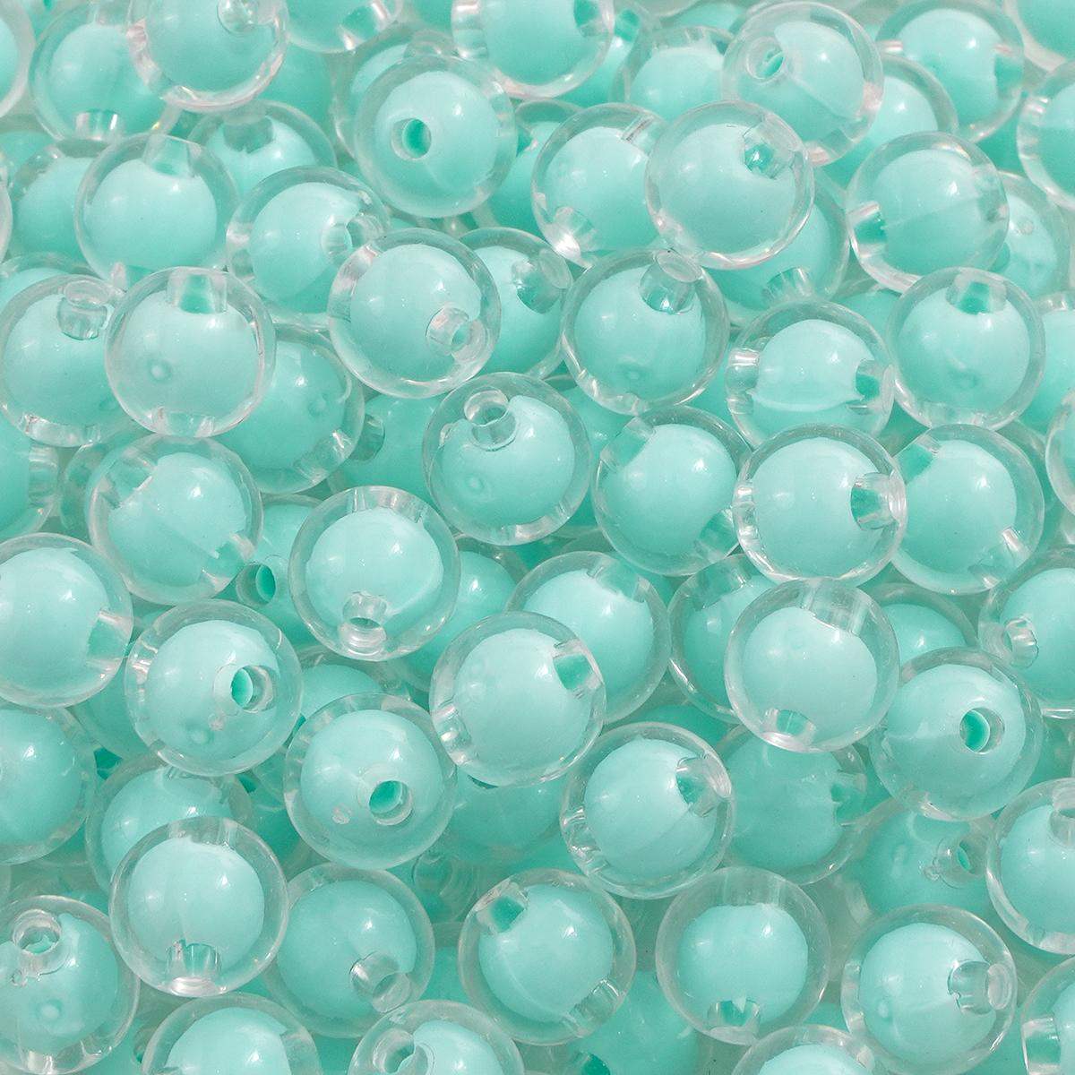 

50Pcs Acrylic Beads Coated Colored Loose Round Beads For Jewelry Making DIY Necklace Accessories 8mm 50pcs зелений