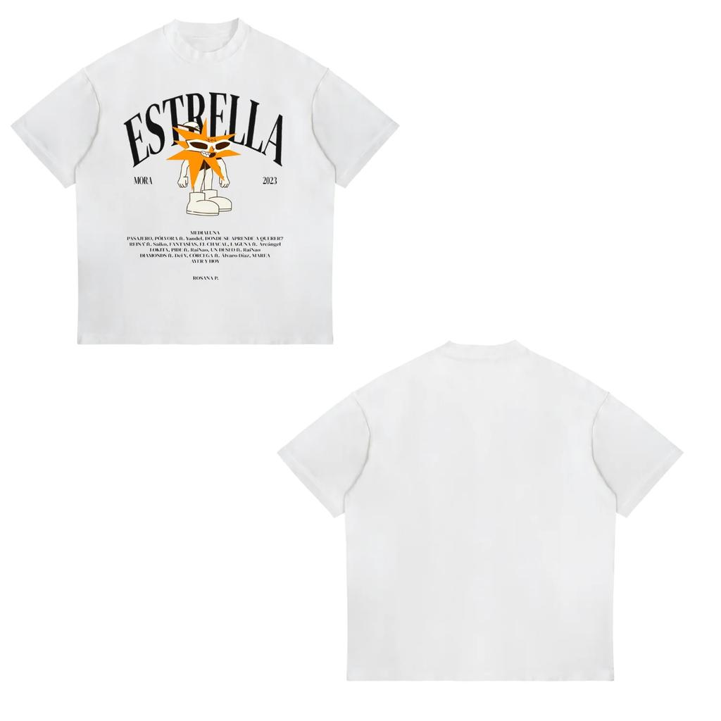 Rapper MORA Album Tour 2025 Merch Tee Shirt Unisexs Women Harajuku Fashion Vintage Tshirt Summer Casual Cotton Oversized T Shirts