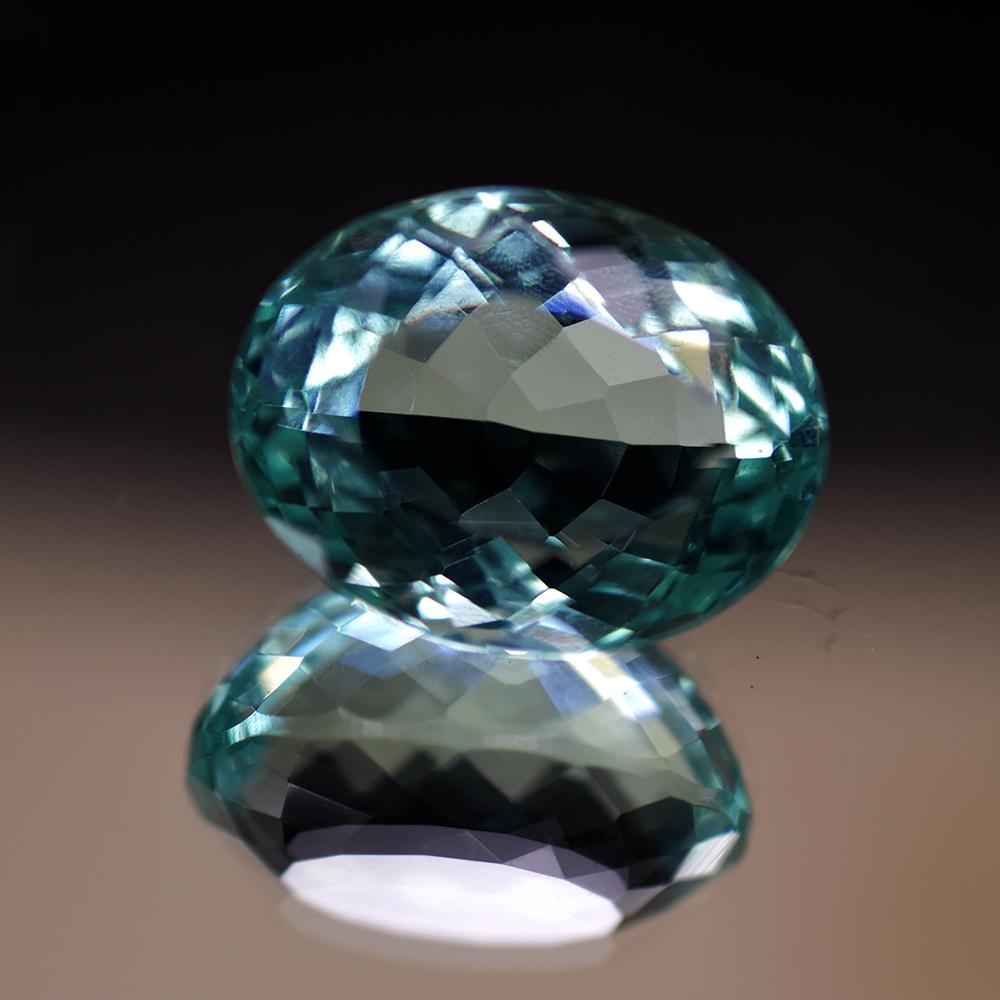 AAA++ Natural Aquamarine 53.90 Ct Oval Enhance Ring Size Certified Gemstone My-671-k