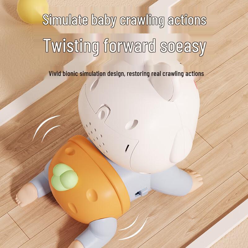 Dimanqi Baby Electric Musical Crawling Rabbit Toy