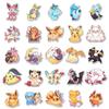 10/30/50pcs Kawaii  Pikachu Eevee Stickers Cute Cartoon Kids Decals Toy Phone Case Luggage Diary Anime Graffiti Sticker