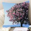 "Nature's Wonders Throw Pillow Covers - Mountain, Waterfall & Sunset Scenic Cushion Cases"