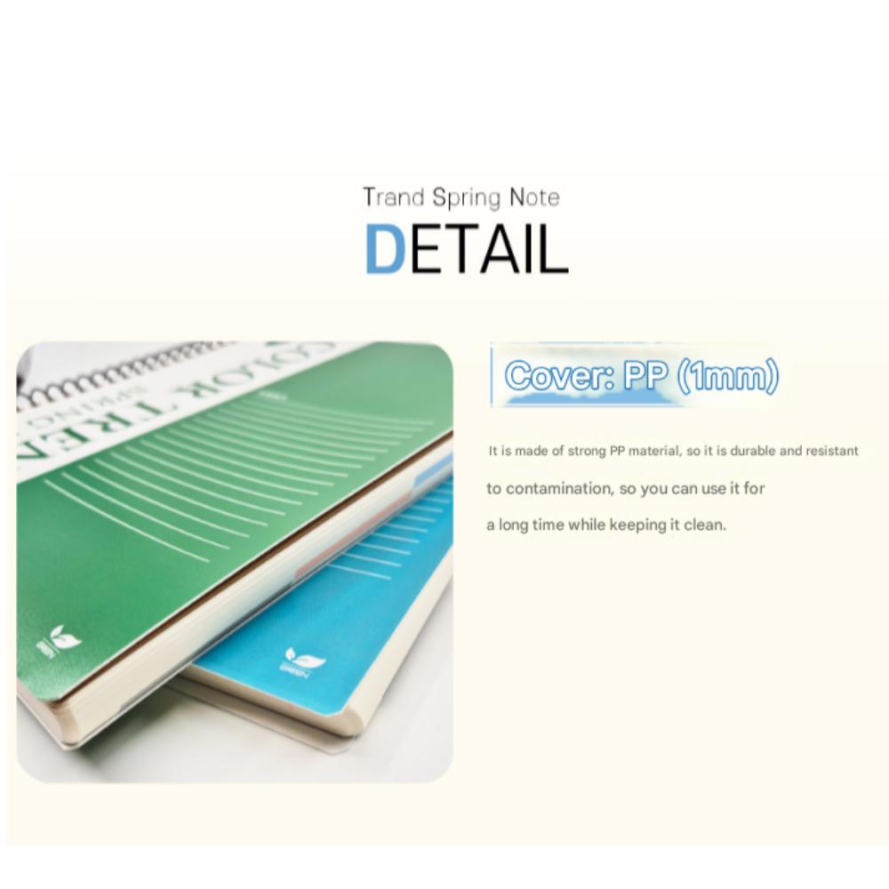 Lined Spring Note #1 242 Sheets (190mm X 260mm) PP Cover