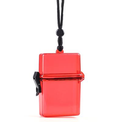 Ins Plastic Transparent Cigarette Case Box With Metal Chain Hip Hop Hard Shell