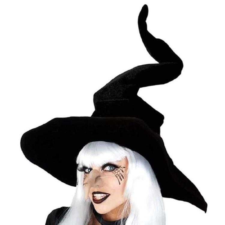 Halloween Kopfschmuck Hexenhut Cosplay Magisches Festival Kappe Elegante Faltbare Zaubererhut Bekleidungszubehör