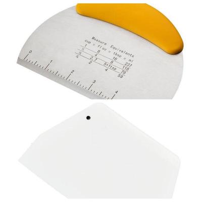 Stainless Steel Dough Cutter & Scraper Set