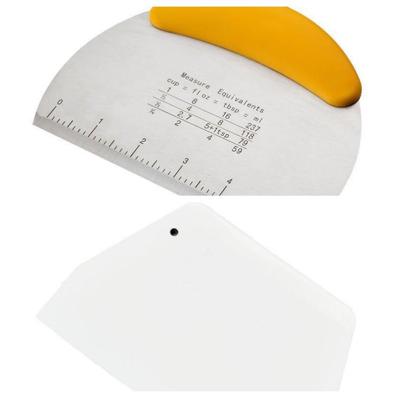 Stainless Steel Dough Cutter & Scraper Set