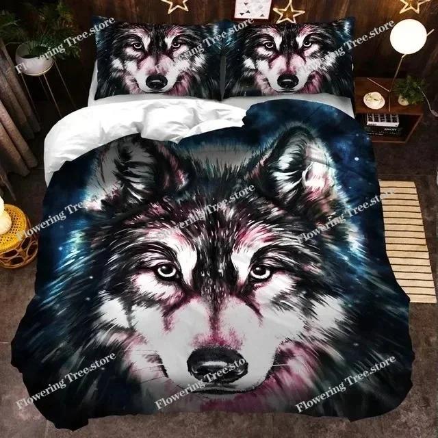 3D Animal Printed Duvet Cover Set Bedclothes Owl Pattern Bedding Set Quilt Cover With Pillowcases Queen King Size Bedroom Decor