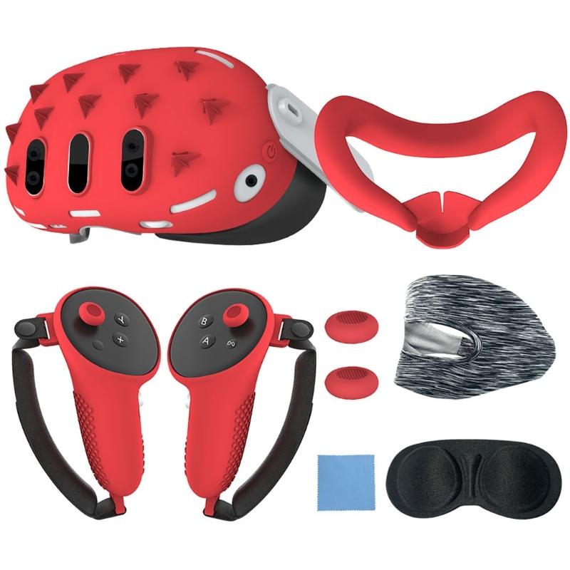 

Essential 7pcs Accessories for VR Headset Protector Controller Grip Rocker Cap VR Facial Interfaces Controller Bracket