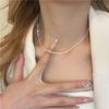 Women's Trendy Glistening Choker Necklace - Sweet & Cool Clavicle Chain Accessory