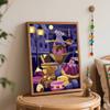 Disney Ratatouille Digital Oil Painting Diy Coloring Handpainted Filling Home Decoration Gift, Cartoon Mouse Paris Food Wall Art Decor