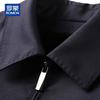 ROMON Men's Thickened Wool Blend Rabbit Fur Lined Jacket