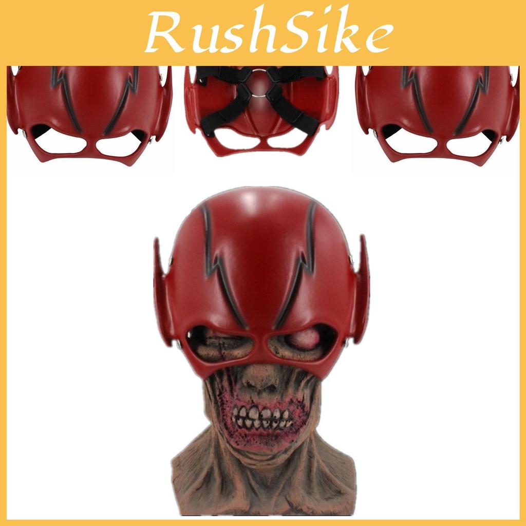 Maska Flash na Halloween Uroczy Czerwony Żywiczny Dodatek do Kostiumu Postaci dla Dzieci