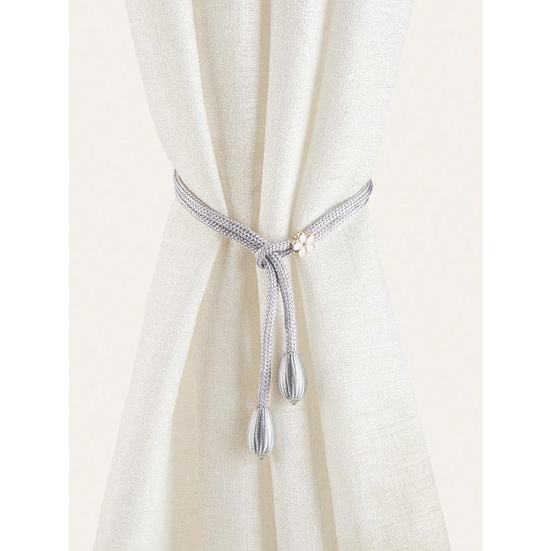 

Olive Shaped Curtain Tie Backs, Multi-Color & Size Options, Suitable For Curtain Fixing And Decoration сірий