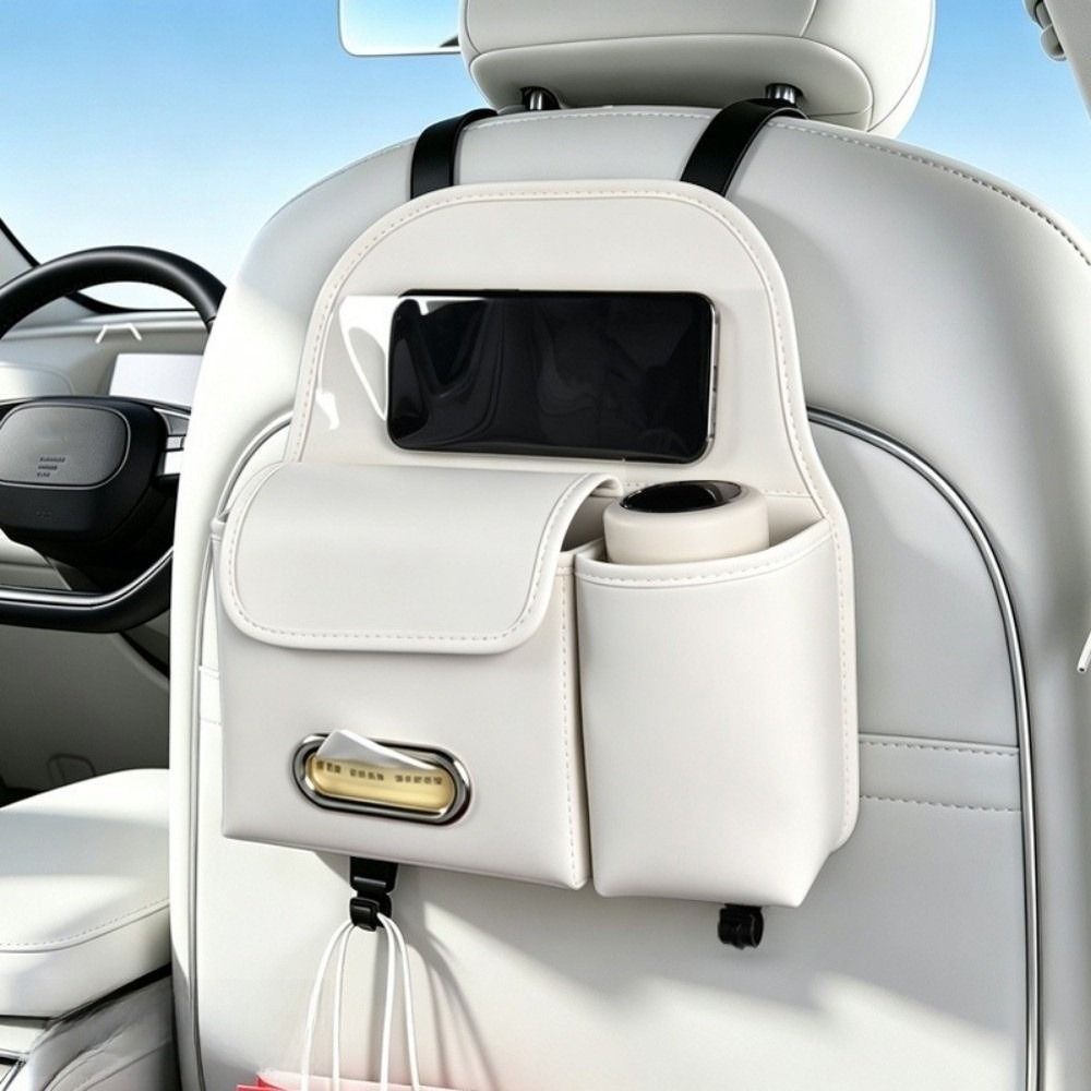 Multifunctional Car Tissue Box Waterproof Car Backrest Seat Storage Bag  Car Backseat
