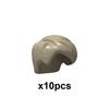 MOC City Small Particles Building Blocks Boys Girls Figures Accessories Curly Hair Beard Set Mini Bricks Toys Gifts For Kids G01