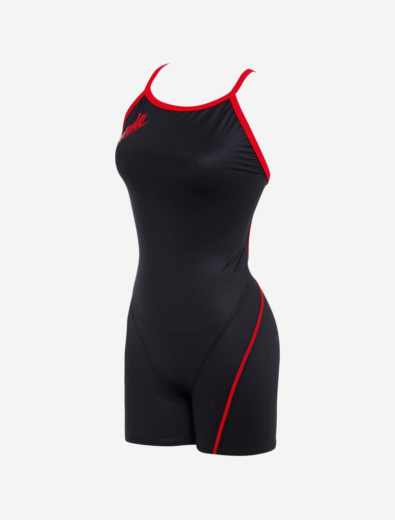 Toneidoseupocheu Basic Red Women'S Half-Body Swimsuit