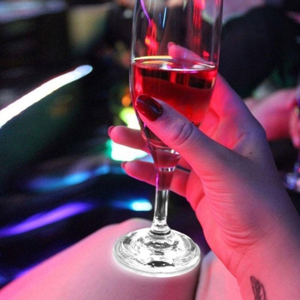 5PCS Valentine's Day Festival Wedding Supplies Bottle Stickers Lights Glow LED Glass Sticker Party Decor Bright Lamp