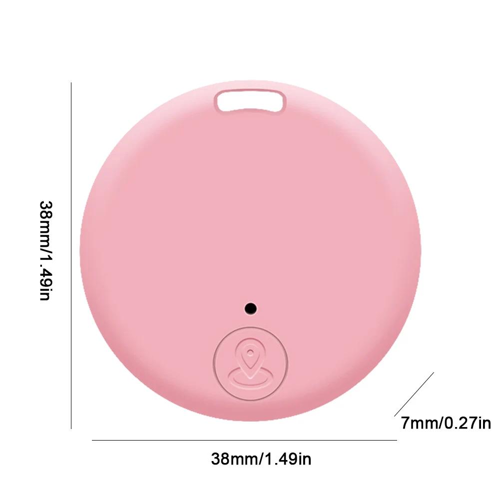 

Wireless Mini GPS Tracker Anti-lost Alarm Key Child Bag Wallet Finder Bluetooth APP GPS Locator Smart Tag For iPhone For Android розовый