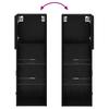 Wall Mounted TV Cabinet Black Oak Effect Particleboard