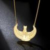 Egyptská Okřídlená Bohyně Hathor Přívěsek Náhrdelník Starověká Mytologie Ochranný Amulet Nerezová Ocel Dámské Šperky