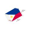 3Pcs Philippines Flag Stickers Waterproof Car Body Bumper Rear Window Moto Wall Laptop Personality DIY Decoration Vinyl Decals