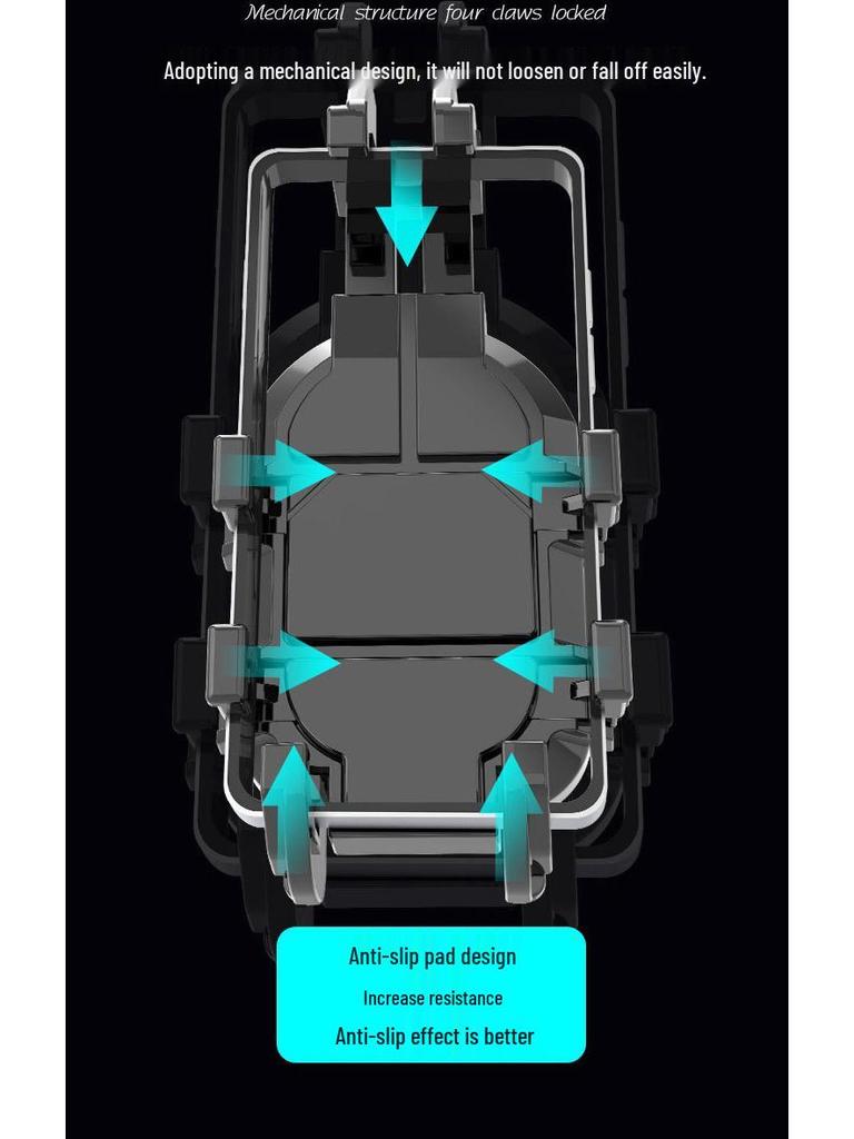 Shockproof Alloy Phone Mount for Motorcycle Handlebars & Mirrors