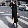 Woolen coat women's new winter thickened woolen coat slim long knee coat women's fashion