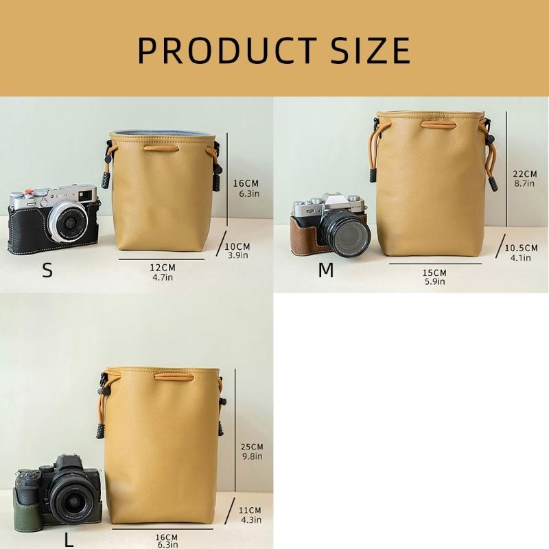 Small Camera Bag Camera Case Drawstring Camera Bag Waterproof Camera Storage Bag Soft Camera Case for Photographers