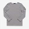 Saint James Kids Long Sleeve Tee Modern Stripe 2066 Ecru Marine