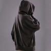 Spring and Autumn Embroidery Turtleneck Men's Hooded Sweatshirt Japanese Ninja Oversized Hoodies Hip Hop Pocket Streetwear Y2K Hoody