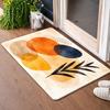 Abstract Boho Geometric Doormat, Minimalist Non Slip Entry Mat, Modern Art Rug for Indoor Front Door Decoration