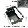 Automobile Armrest Storage Box For Porsche Macan Macan S 2014- Center Console Container Storage Organizer Accessories