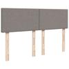 Box Spring Bed with Mattress Taupe 160 x 200 cm Fabric