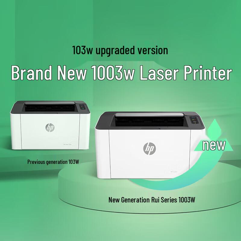 HP 1003w A4 Black & White Wireless Laser Printer CN plug (adapter included)