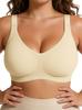 Seamless Push-Up Bra: Wireless, Comfortable, Plus Size Support for Large Busts