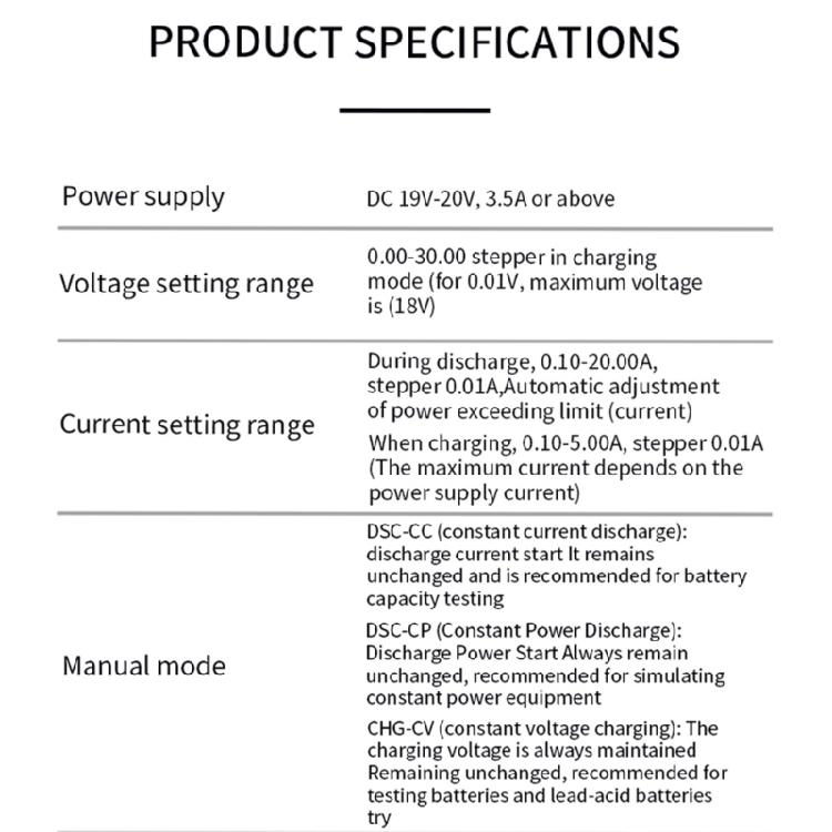  Battery Testing Instrument Support USB TTL Cable Connection Comprehensive For Firmware Upgrades DC19-20V 3.5V