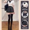 Sweet & Spicy Academy Waist-Hugging JK Uniform Women's Slimming Puff Sleeve Blouse