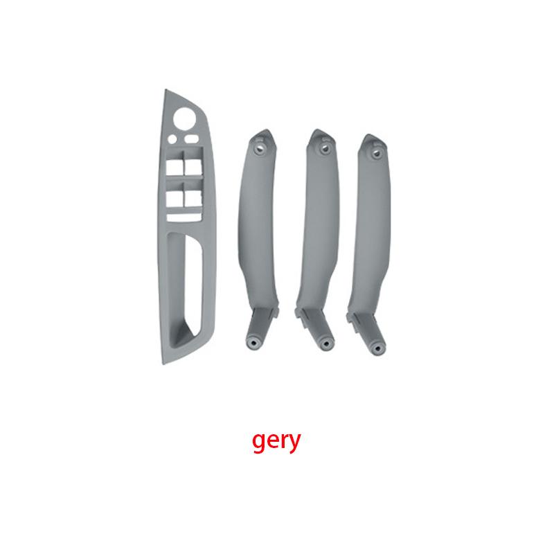 Bej Negru Gri Cotieră Mașină scaunul șoferului din stânga față LHD Mâner interior al ușii Panoul interior Tragere Capa de ornament pentru BMW E70 E71 X5