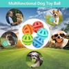 Hundespielzeug Ball Beißring Langeweile Klein Mittel Groß Hund Zahnreinigung Snack Beschäftigung IQ Trainingsspielzeug (Klein 5cm, Rot)